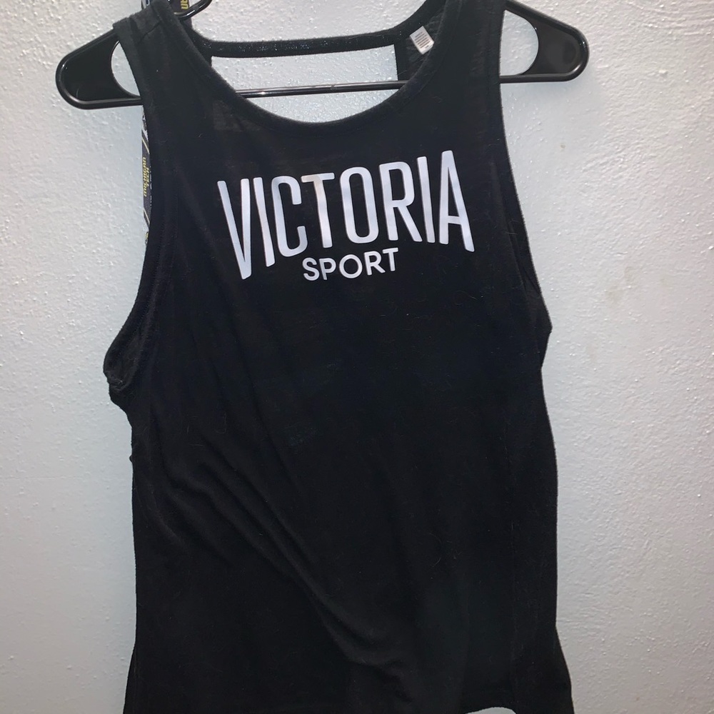 Victoria’s Secret workout top. Size large. Black.